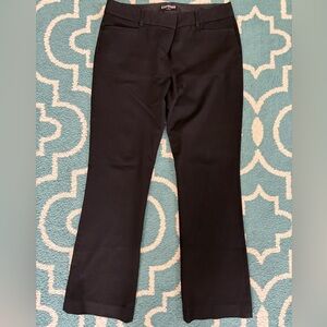 EXPRESS - Columnist Black Mid Rise Boot Cut Slacks